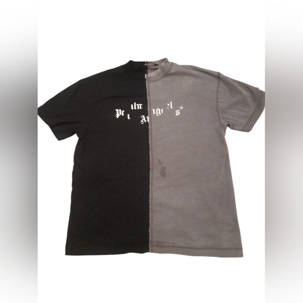 Authentic Palm Angels Printed Crewneck Shirt Tee *Flaws*